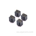 Conector de cabecera hembra de paso de 2,54 mm recto 6P